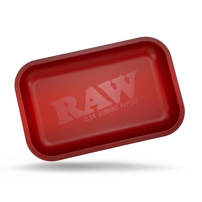Load image into Gallery viewer, Buy RAW - Matte Murder'd Rolling Tray (Red) Rolling Tray | Slimjim India

