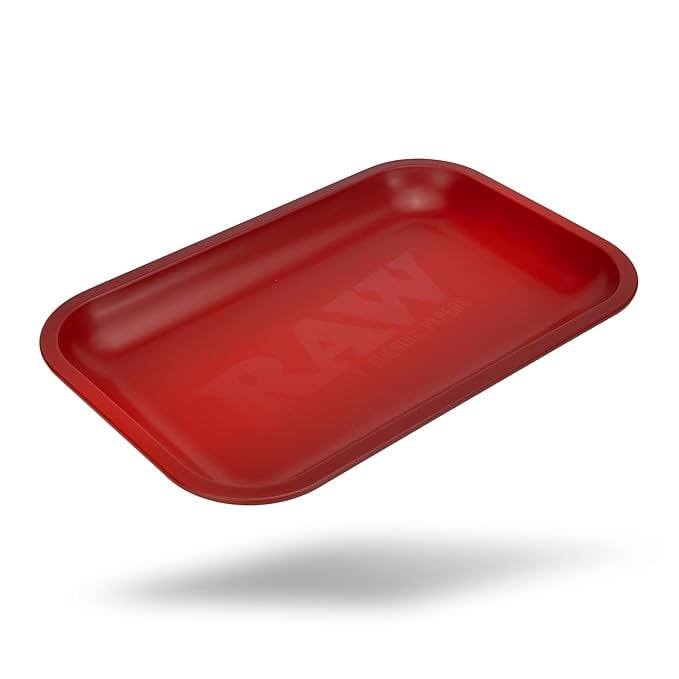 Load image into Gallery viewer, Buy RAW - Matte Murder'd Rolling Tray (Red) Rolling Tray | Slimjim India
