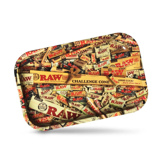 Buy RAW Mix Metal Rolling Tray Rolling Tray Small | Slimjim India
