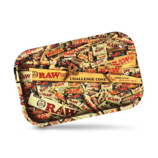 Buy RAW Mix Metal Rolling Tray Rolling Tray Small | Slimjim India