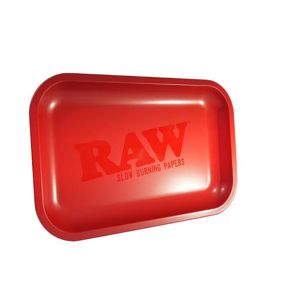 Load image into Gallery viewer, Buy RAW Red Matte Murder'd Rolling Tray Rolling Tray | Slimjim India
