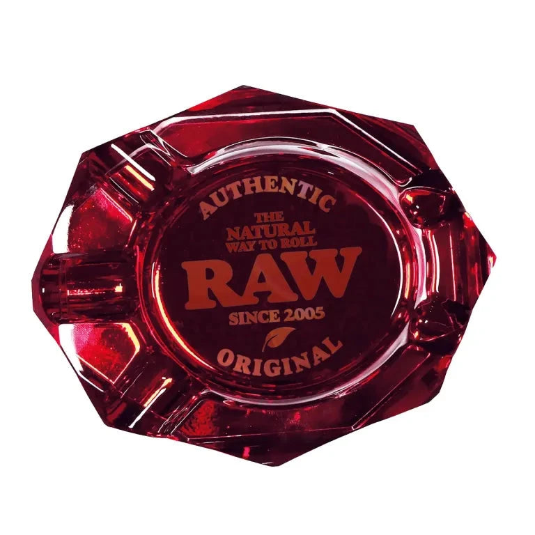 Load image into Gallery viewer, Buy RAW Ruby Red Glass Ashtray Accessories | Slimjim India
