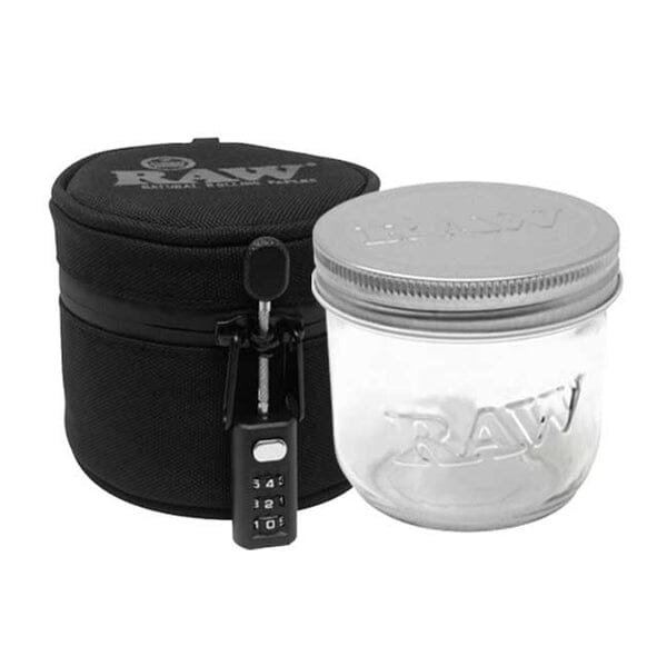 Load image into Gallery viewer, Buy RAW - Smell Proof Mason Jar stash Jar 10 OZ | Slimjim India
