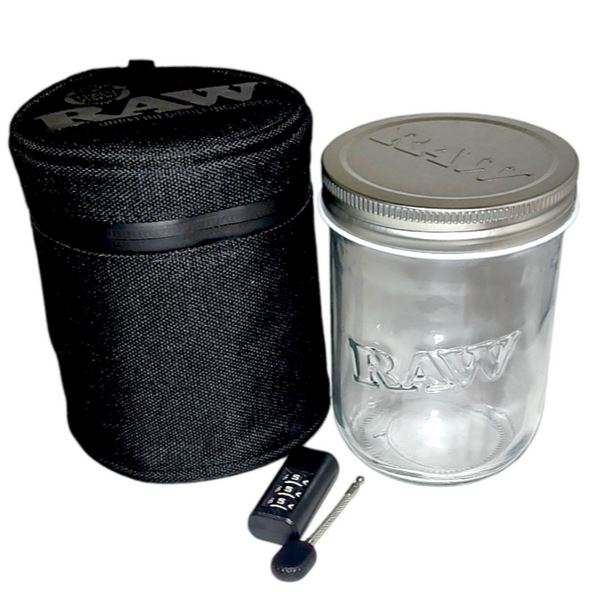 Load image into Gallery viewer, Buy RAW - Smell Proof Mason Jar stash Jar | Slimjim India
