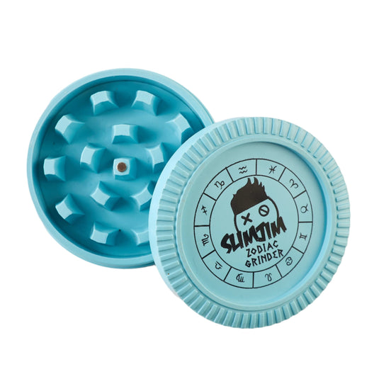 Buy Slimjim - Biodegradable Zodiac Grinder (Blue) (2 Part) Grinder | Slimjim India