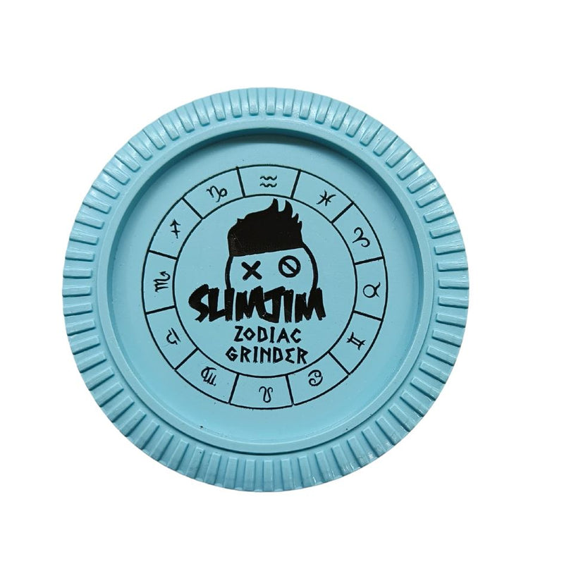 Load image into Gallery viewer, Buy Slimjim - Biodegradable Zodiac Grinder (Blue) (2 Part) Grinder | Slimjim India
