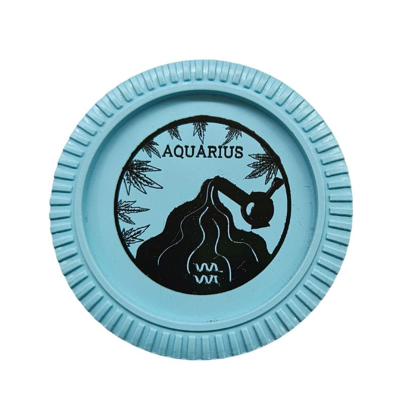 Load image into Gallery viewer, Buy Slimjim - Biodegradable Zodiac Grinder (Blue) (2 Part) Grinder Aquarius | Slimjim India
