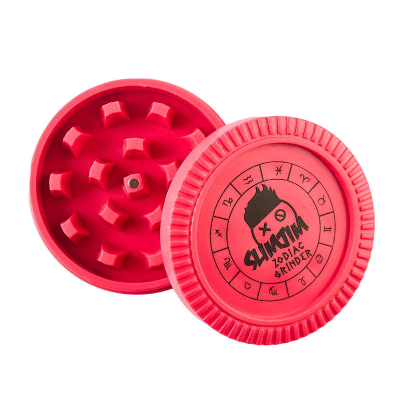 Load image into Gallery viewer, Buy Slimjim - Biodegradable Zodiac Grinder (Pink) (2 Part) Grinder | Slimjim India
