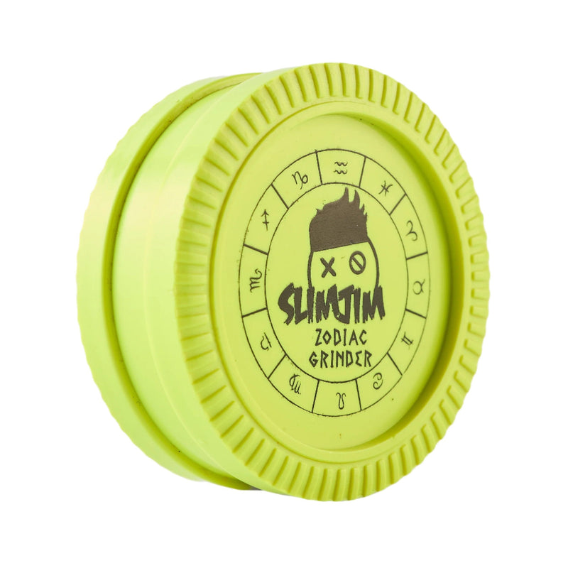 Load image into Gallery viewer, Buy Slimjim - Biodegradable Zodiac Grinder (Yellow) (2 Part) Grinder | Slimjim India
