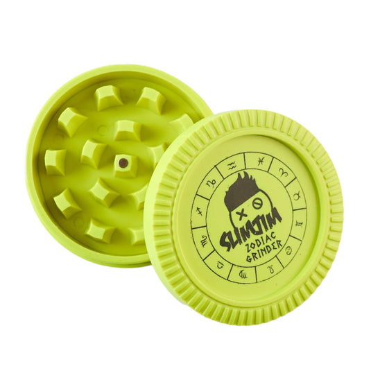 Buy Slimjim - Biodegradable Zodiac Grinder (Yellow) (2 Part) Grinder | Slimjim India