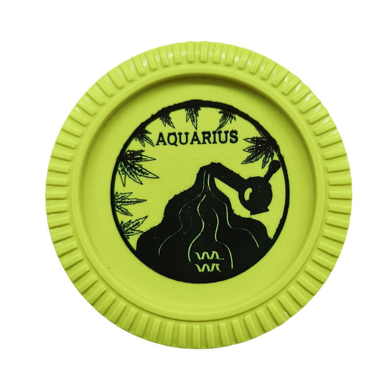 Load image into Gallery viewer, Buy Slimjim - Biodegradable Zodiac Grinder (Yellow) (2 Part) Grinder Aquarius | Slimjim India
