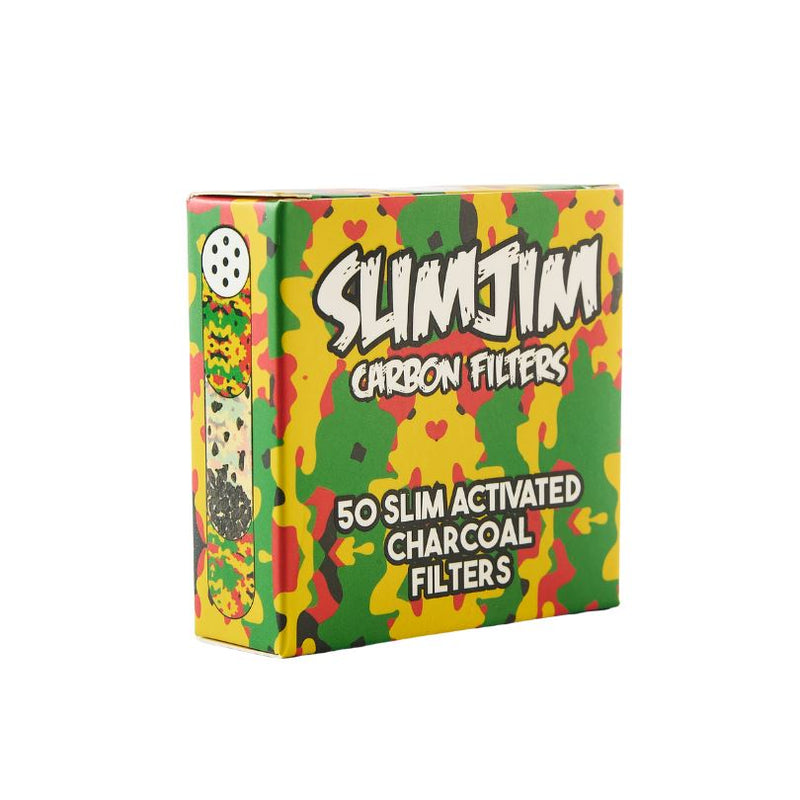 Load image into Gallery viewer, Buy Slimjim - Camo Carbon Filters (6MM) (Pack of 50) | Slimjim India
