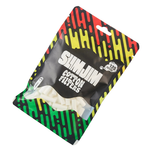 Buy Slimjim Cotton Filters - Slim Long Size (22 X 6 MM) Cotton Filter | Slimjim India