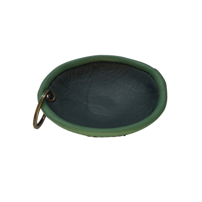 Load image into Gallery viewer, Buy Slimjim - Leather Mixing Bowl Rolling Pouch Green | Slimjim India
