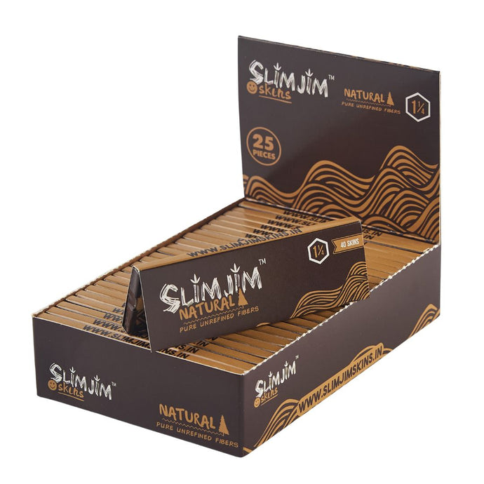 Buy Slimjim - Natural 1 1/ 4th (Box of 25) Paraphernalia | Slimjim India