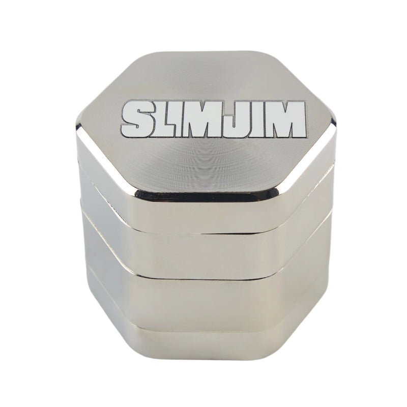Load image into Gallery viewer, Buy Slimjim - Stack Metal Grinder (4 Part) Grinder Silver | Slimjim India
