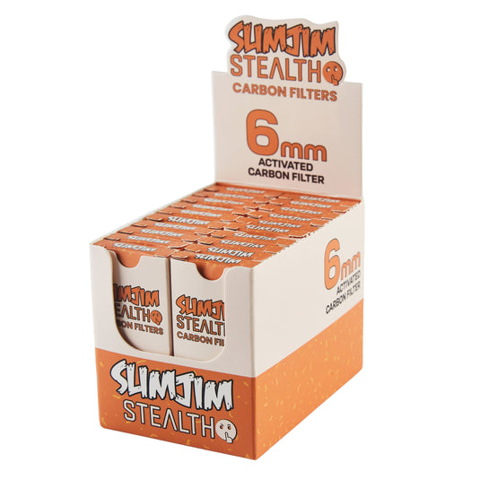 Buy Slimjim - Stealth 6mm Carbon Filters (Box of 20) | Slimjim India