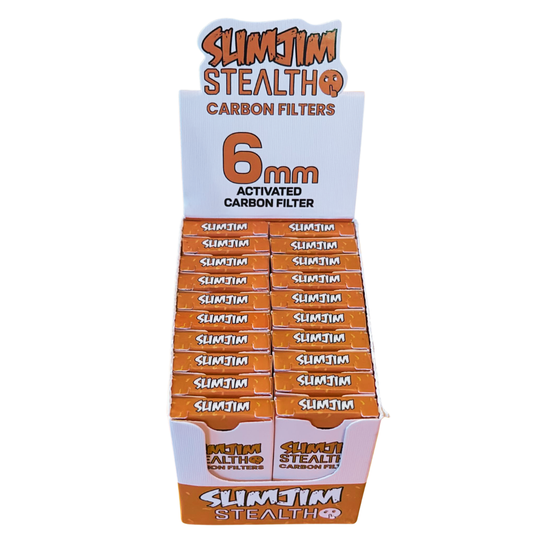 Slimjim - Stealth 6mm Carbon Filters (Box of 20)