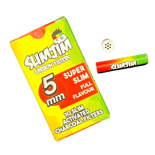 Buy Slimjim - Super Slim Carbon Filters (5mm) (Pack of 10) Activated Charcoal Filters | Slimjim India