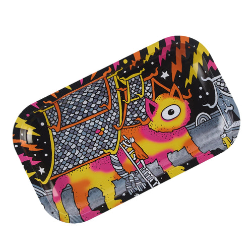 Buy Slimjim X Jacob 9 Lives Tray - Fire Cat (Medium) rolling tray | Slimjim India