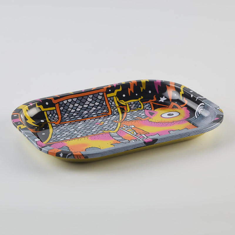 Load image into Gallery viewer, Buy Slimjim X Jacob 9 Lives Tray - Fire Cat rolling tray | Slimjim India
