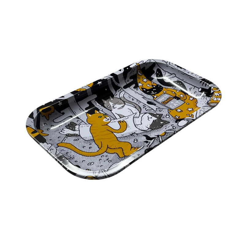 Load image into Gallery viewer, Buy Slimjim X Jacob 9 Lives Tray - How to Roll a Cat (Medium) rolling tray | Slimjim India

