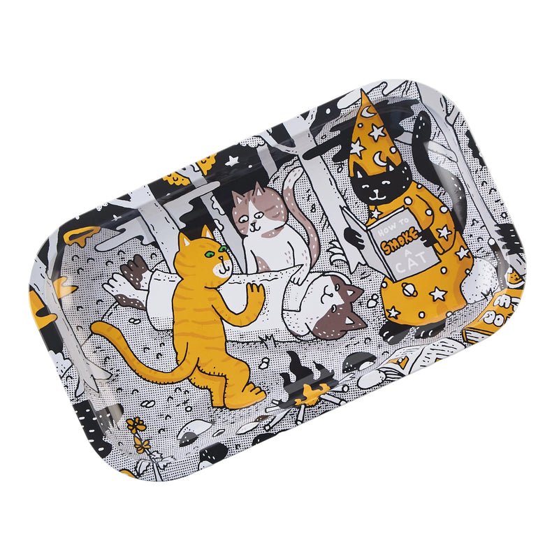 Load image into Gallery viewer, Buy Slimjim X Jacob 9 Lives Tray - How to Roll a Cat (Medium) rolling tray | Slimjim India
