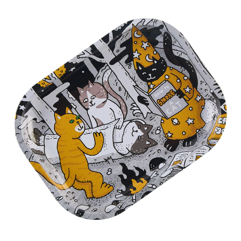 Load image into Gallery viewer, Buy Slimjim X Jacob 9 Lives Tray - How to Roll A Cat Rolling Tray | Slimjim India
