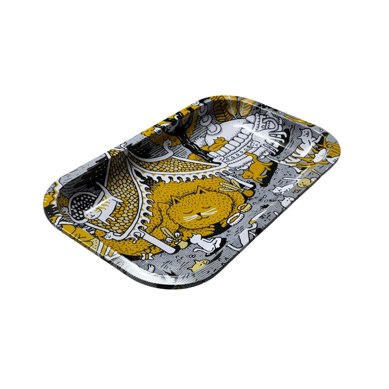Load image into Gallery viewer, Buy Slimjim X Jacob 9 Lives Tray - Kitty Temple (Medium) rolling tray | Slimjim India
