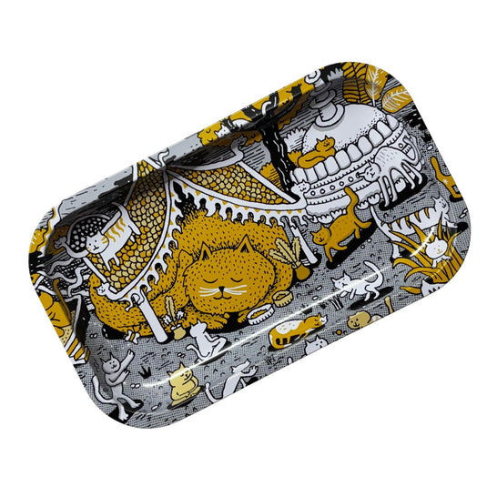 Buy Slimjim X Jacob 9 Lives Tray - Kitty Temple (Medium) rolling tray | Slimjim India