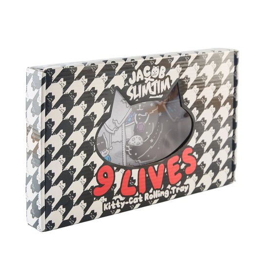 Buy Slimjim X Jacob 9 Lives Tray - Night Kitties (Medium) rolling tray | Slimjim India