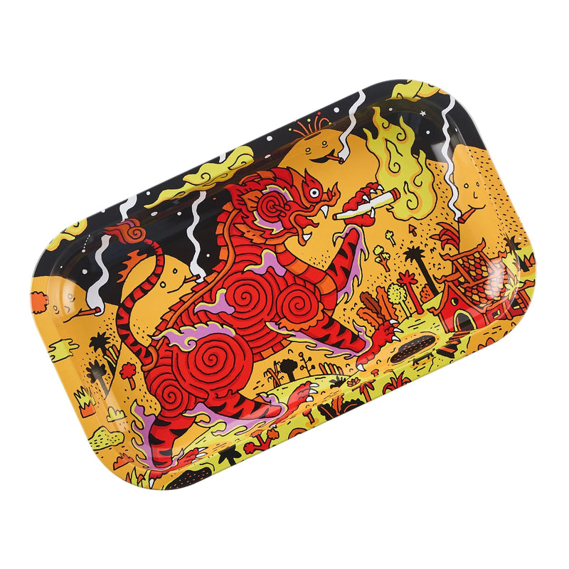 Load image into Gallery viewer, Buy Slimjim X Jacob 9 Lives Tray - Singha Cat (Medium) rolling tray | Slimjim India
