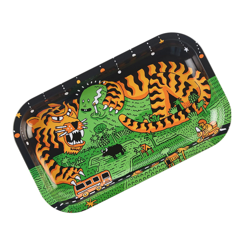 Load image into Gallery viewer, Buy Slimjim X Jacob 9 Lives Tray - Thaiger (Medium) rolling tray | Slimjim India
