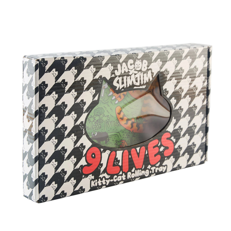 Load image into Gallery viewer, Buy Slimjim X Jacob 9 Lives Tray - Thaiger (Medium) rolling tray | Slimjim India
