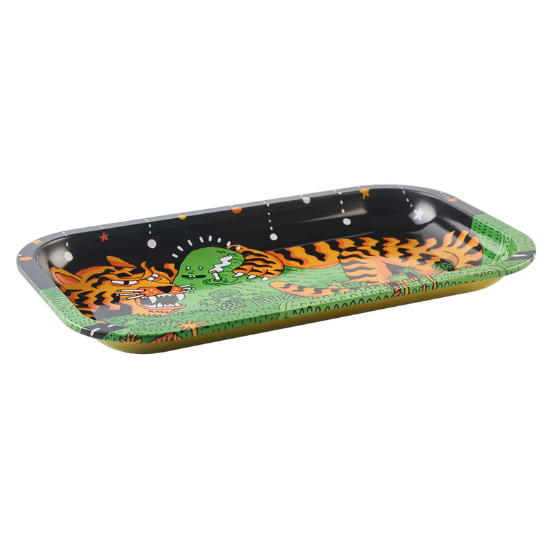 Load image into Gallery viewer, Buy Slimjim X Jacob 9 Lives Tray - Thaiger (Medium) rolling tray | Slimjim India
