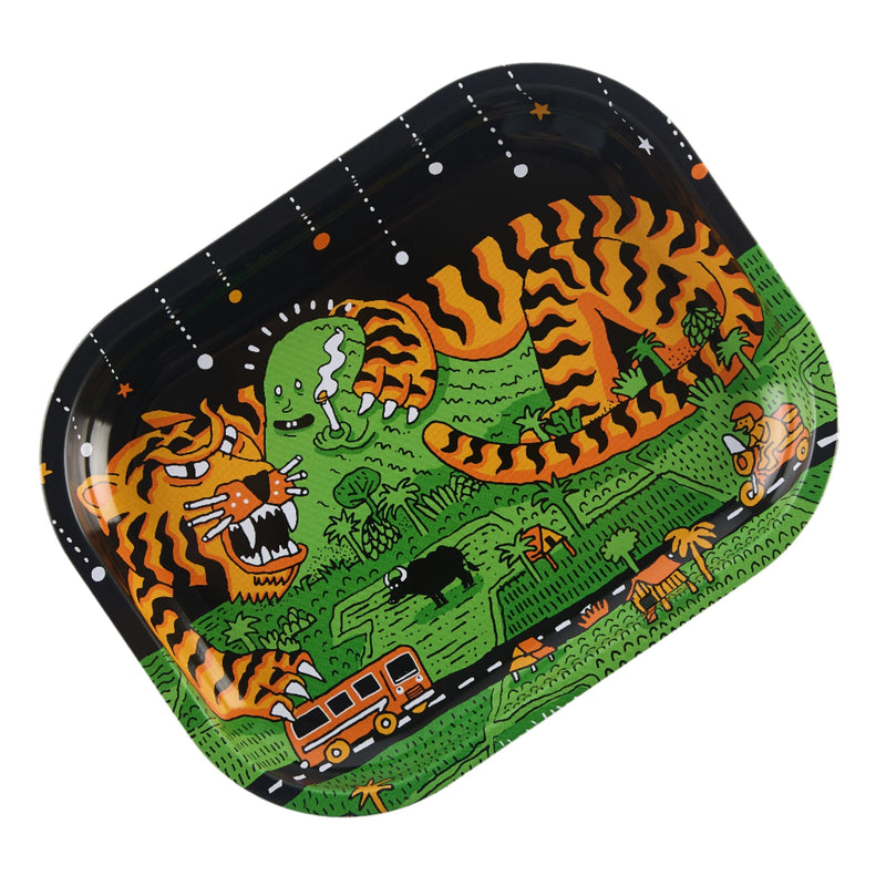 Load image into Gallery viewer, Buy Slimjim X Jacob 9 Lives Tray - Thaiger rolling tray | Slimjim India
