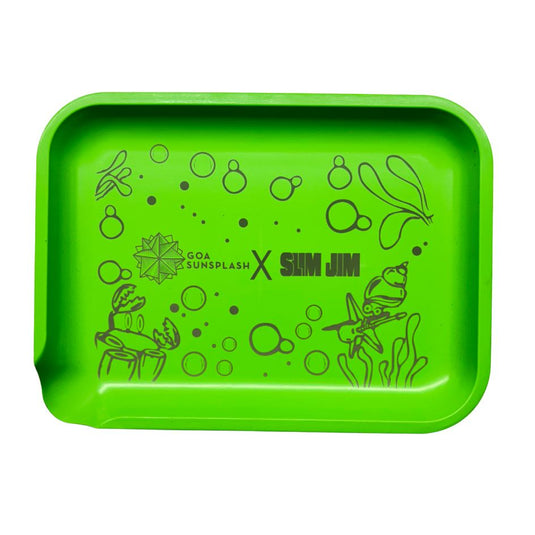 Buy Slimjim X Sunsplash Starter Pack (Green) Rolling Tray | Slimjim India