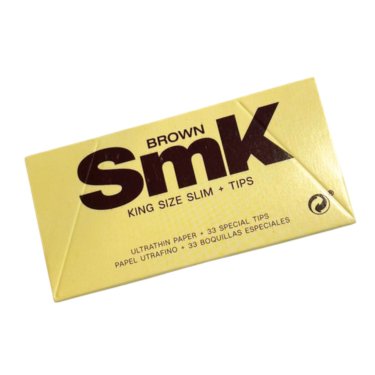 Load image into Gallery viewer, Buy SMK - Brown Slim King Size + Tips Paraphernalia | Slimjim India
