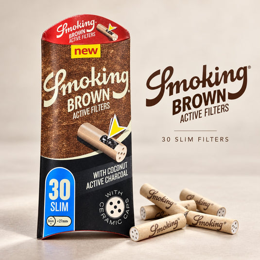 Buy Smoking - Brown Slim Activated Charcoal Filters (6mm) Active Charcoal Filter | Slimjim India