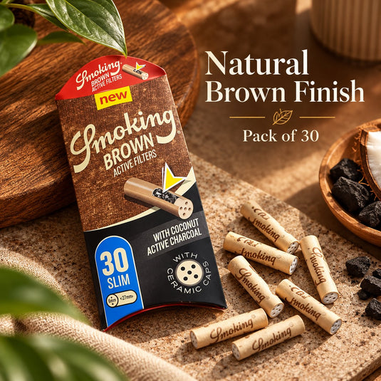 Buy Smoking - Brown Slim Activated Charcoal Filters (6mm) Active Charcoal Filter | Slimjim India