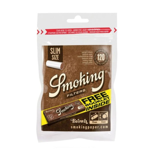 Buy Smoking Brown Slim Filters (15 X 6 MM) Smokeables | Slimjim India