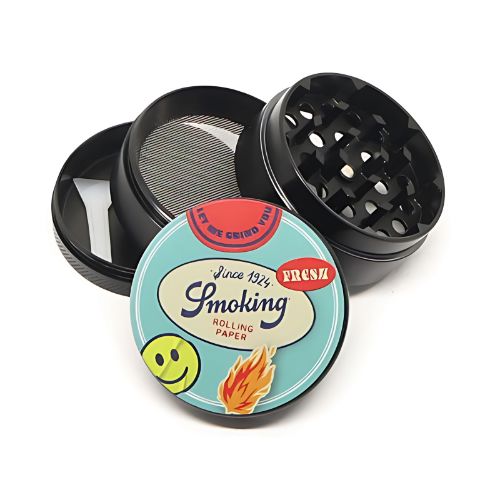 Buy Smoking - Retro Grinder (4 Part) Grinder | Slimjim India