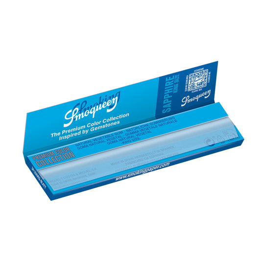 Buy Smoking - Smoqueen Blue King Size Rolling Papers (Sapphire) Paraphernalia | Slimjim India