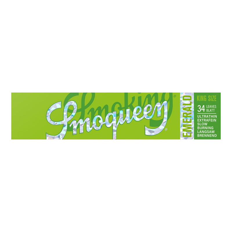 Load image into Gallery viewer, Buy Smoking - Smoqueen Green King Size Rolling Papers (Emerald) Paraphernalia | Slimjim India
