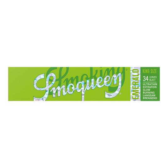 Buy Smoking - Smoqueen Green King Size Rolling Papers (Emerald) Paraphernalia | Slimjim India