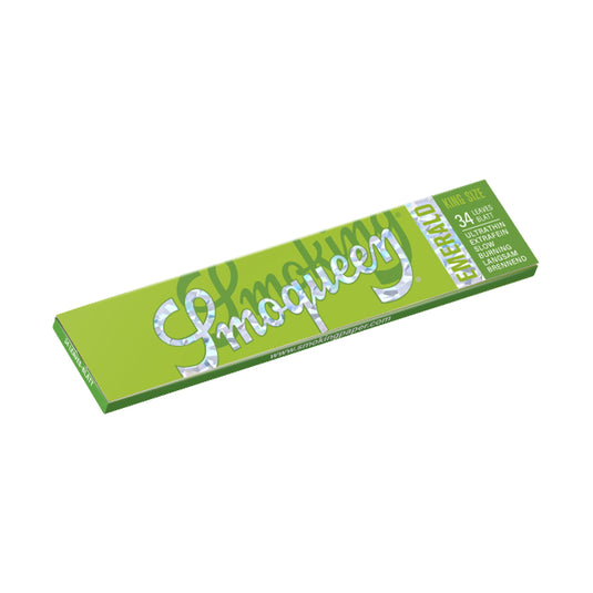 Buy Smoking - Smoqueen Green King Size Rolling Papers (Emerald) Paraphernalia | Slimjim India