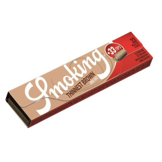 Buy Smoking - Thinnest Brown - KS + Tips rolling papers | Slimjim India