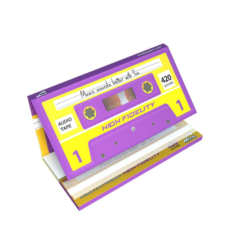 Load image into Gallery viewer, Buy Snail - High Fidelity Collection (Paper + Tips) Rolling Papers + Tips Purple &amp; Yellow | Slimjim India
