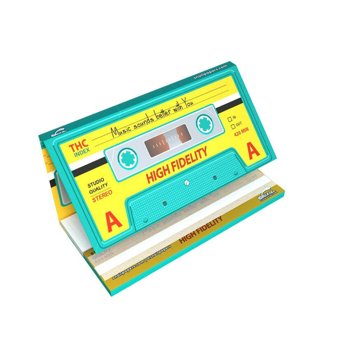 Buy Snail - High Fidelity Collection (Paper + Tips) Rolling Papers + Tips Teal & Yellow | Slimjim India