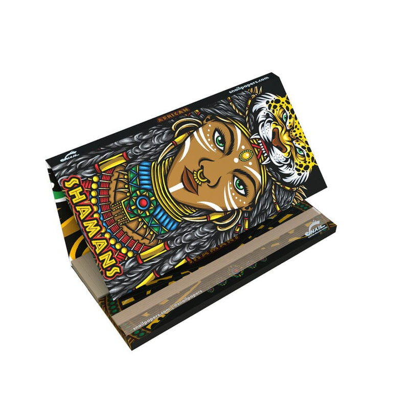 Load image into Gallery viewer, Buy Snail - Shamans Collection (Paper + Tips) Rolling Papers + Tips African | Slimjim India
